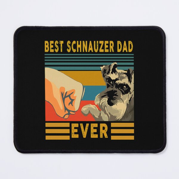 Item preview, Best Schnauzer Dad Ever Dog Fist Bump Retro designed and sold by Dmo3HarkoArt.