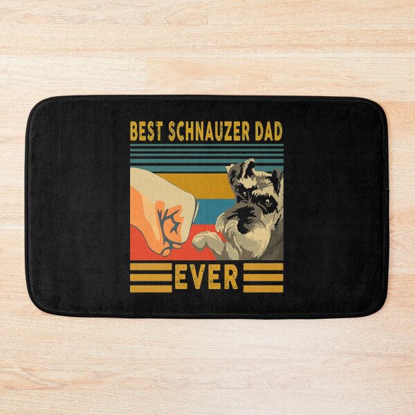 Item preview, Best Schnauzer Dad Ever Dog Fist Bump Retro designed and sold by Dmo3HarkoArt.
