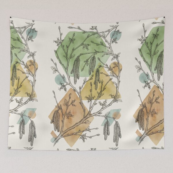 Item preview, Botanical Whisper Collage designed and sold by blankTeeShirt.