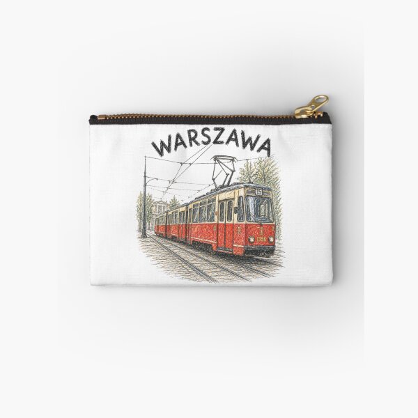 Item preview, Warsaw Tram - Vintage Urban Illustration designed and sold by JOANNASKAH.