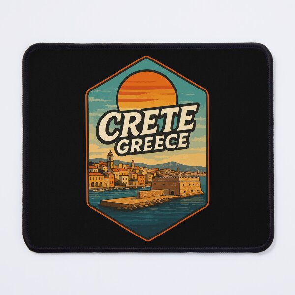 Item preview, Crete Greece Island Vintage Travel designed and sold by TomFrontierArt.