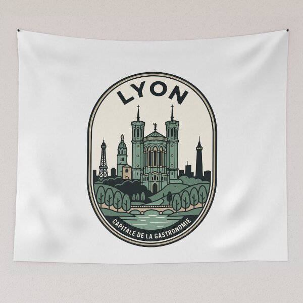 Item preview, Lyon France Vintage Travel Badge Gastronomy Capital designed and sold by k3rstman1.
