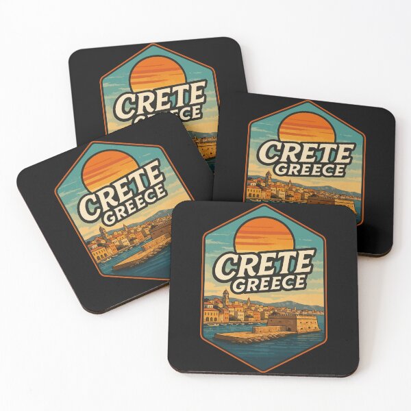 Item preview, Crete Greece Island Vintage Travel designed and sold by TomFrontierArt.