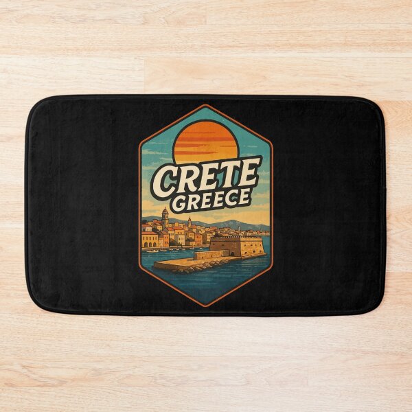 Item preview, Crete Greece Island Vintage Travel designed and sold by TomFrontierArt.