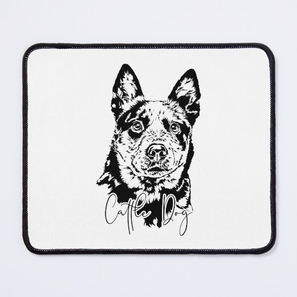 Item preview, Cattle Dog Portrait Sketch Art designed and sold by Dmo3HarkoArt.