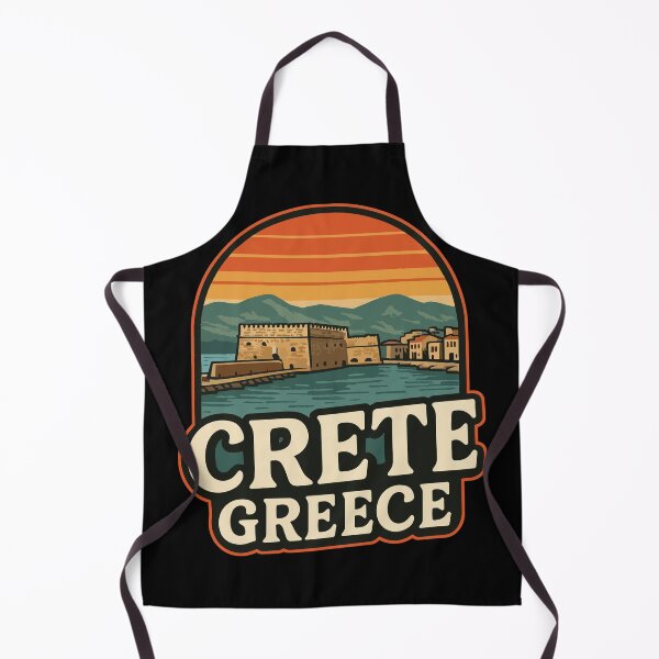 Item preview, Crete Greece Island Retro Travel designed and sold by TomFrontierArt.