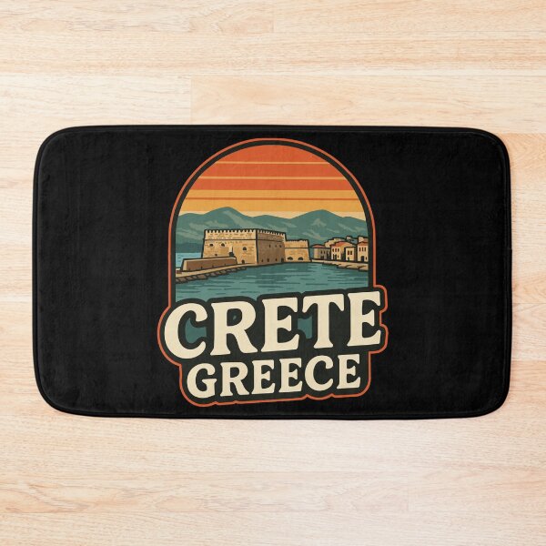 Item preview, Crete Greece Island Retro Travel designed and sold by TomFrontierArt.