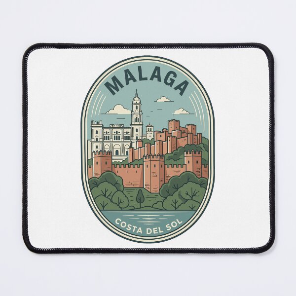 Item preview, Malaga Costa Del Sol Spain Vintage Travel Emblem designed and sold by k3rstman1.