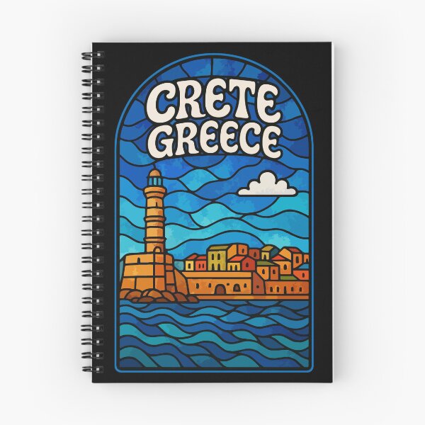 Item preview, Crete Greece Island Stained Glass Art Travel designed and sold by TomFrontierArt.