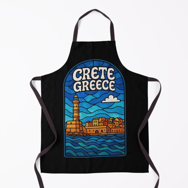 Item preview, Crete Greece Island Stained Glass Art Travel designed and sold by TomFrontierArt.