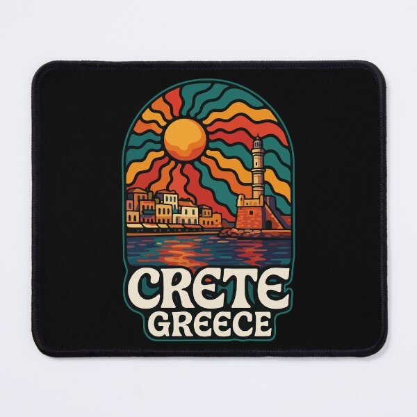 Item preview, Crete Greece Island Trippy Art Travel designed and sold by TomFrontierArt.