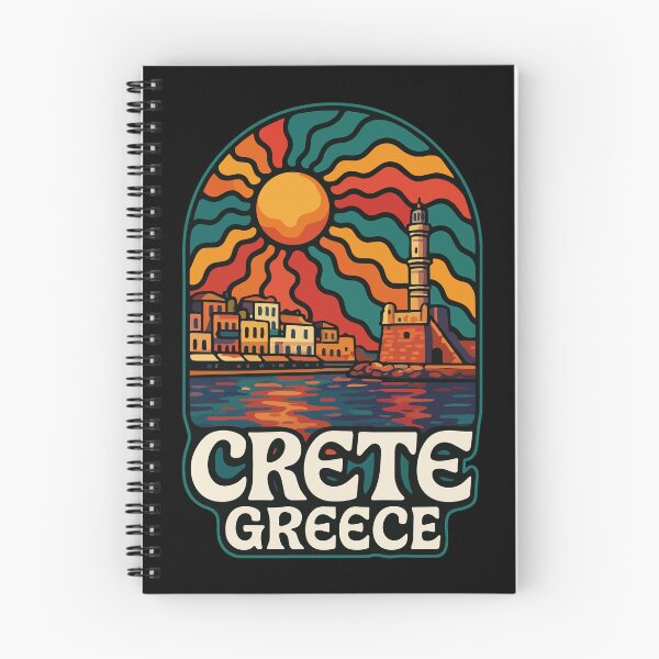 Item preview, Crete Greece Island Trippy Art Travel designed and sold by TomFrontierArt.
