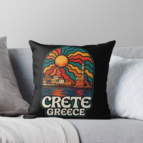 Item preview, Crete Greece Island Trippy Art Travel designed and sold by TomFrontierArt.