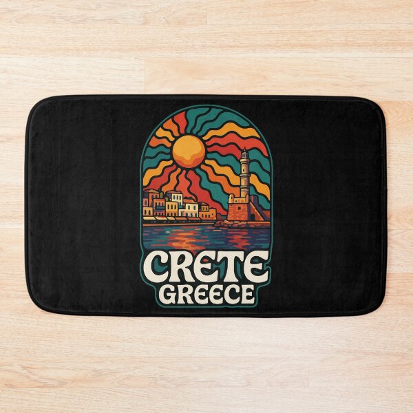Item preview, Crete Greece Island Trippy Art Travel designed and sold by TomFrontierArt.