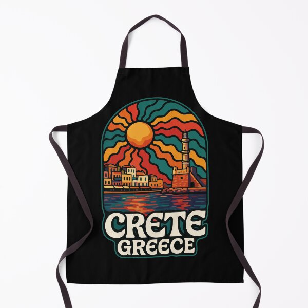 Item preview, Crete Greece Island Trippy Art Travel designed and sold by TomFrontierArt.