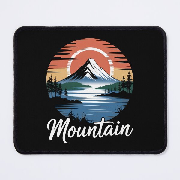 Item preview, Mountain Lake Retro Sunset Nature Wilderness T-Shirt designed and sold by DarylWelsh2024.
