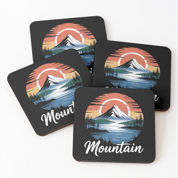 Item preview, Mountain Lake Retro Sunset Nature Wilderness T-Shirt designed and sold by DarylWelsh2024.