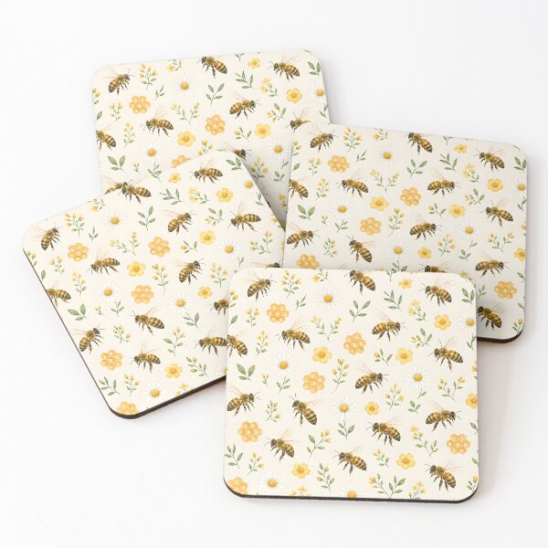 Item preview, Honey Bee Garden Pattern designed and sold by blankTeeShirt.