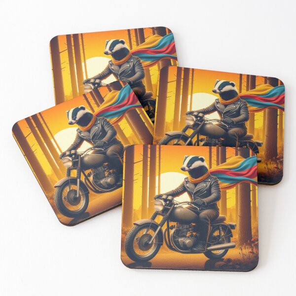 Item preview, Badger Rider – Surreal Motorcycle Adventure designed and sold by Dogandesighn.