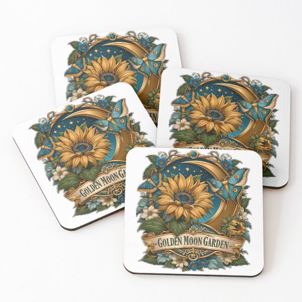 Item preview, Golden Moon Garden Mystical Sunflower And Moth designed and sold by Marcikart.