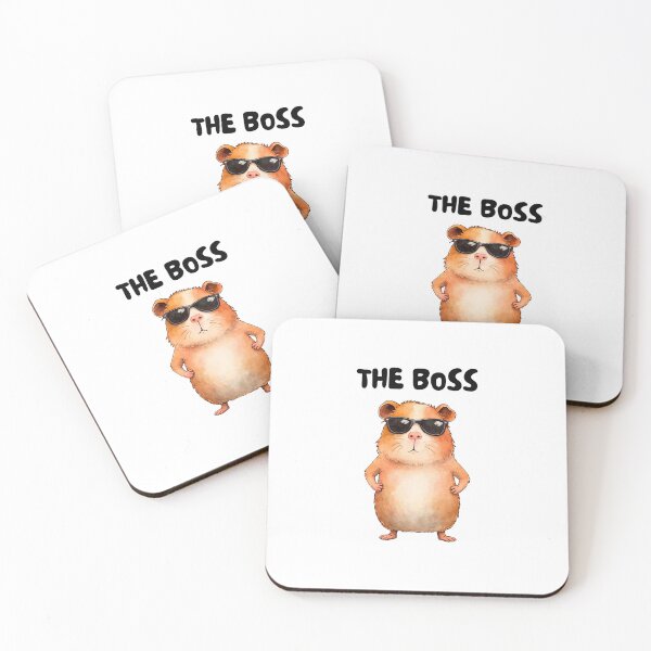 Item preview, The Boss Guinea Pig – Funny Cute Pet Art designed and sold by happiecatstore.