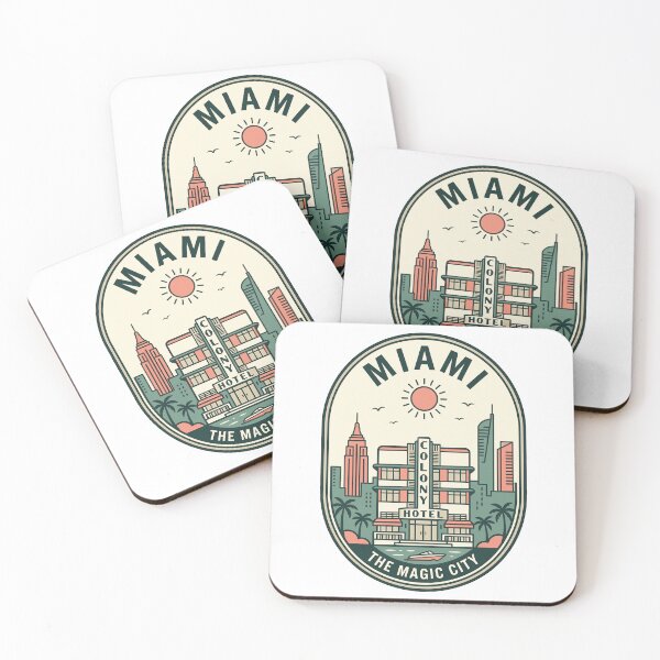 Item preview, Retro Miami Colony Hotel Magic City Skyline designed and sold by k3rstman1.