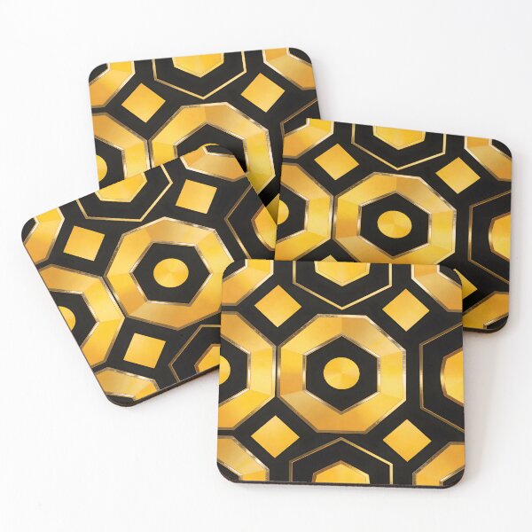 Item preview, Luxurious Gold and Black Geometric Art Deco Pattern designed and sold by Paulocdias.