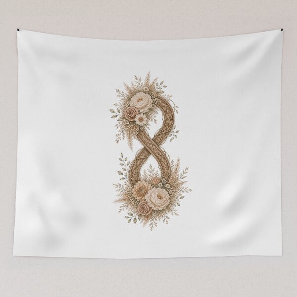 Item preview, Floral Infinity Symbol designed and sold by PetalGarden.