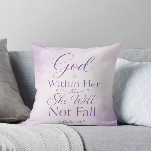 Item preview, God is Within Her She Will Not Fall Psalm 46:5 Christian Woman Scripture Art designed and sold by ebocraft.