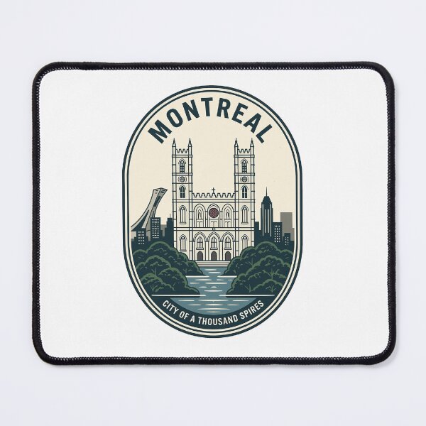 Item preview, Montreal Canada Notre-Dame Basilica Vintage Travel Badge designed and sold by k3rstman1.