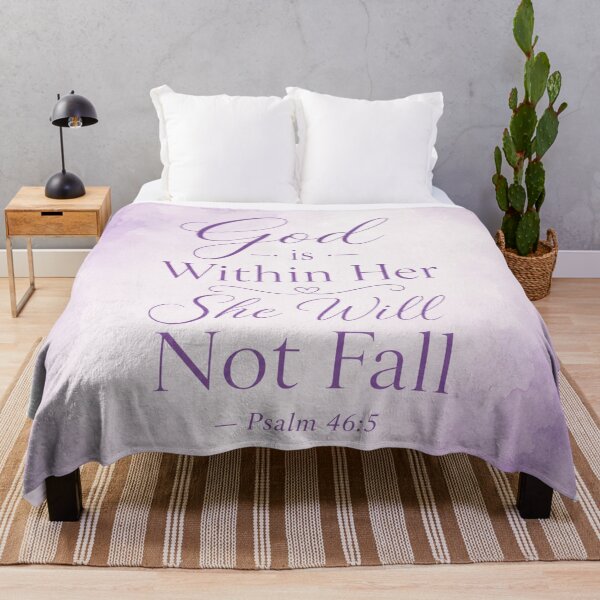 Item preview, God is Within Her She Will Not Fall Psalm 46:5 Christian Woman Scripture Art designed and sold by ebocraft.