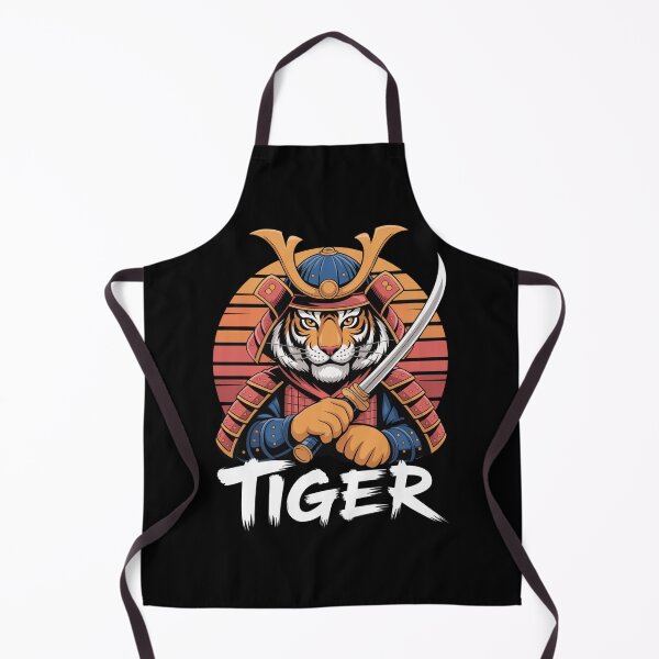 Item preview, Tiger Samurai Warrior Retro Sunset Japanese Anime T-Shirt designed and sold by DarylWelsh2024.