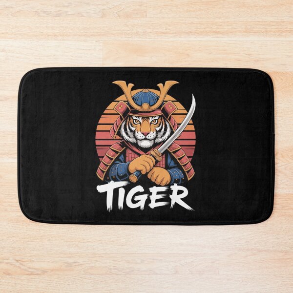 Item preview, Tiger Samurai Warrior Retro Sunset Japanese Anime T-Shirt designed and sold by DarylWelsh2024.