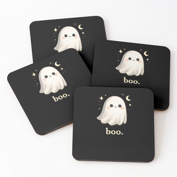 Item preview, Cute Ghost Boo Minimal Halloween Aesthetic Design designed and sold by MotylekAnia.