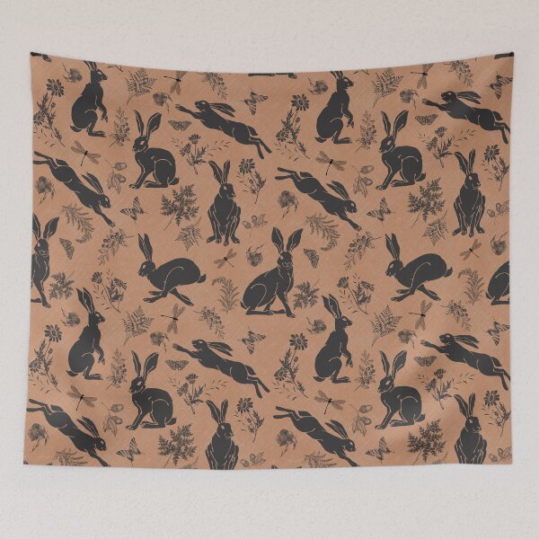 Item preview,  Vintage Cottagecore Woodland Rabbits  designed and sold by TurquoiseBird.