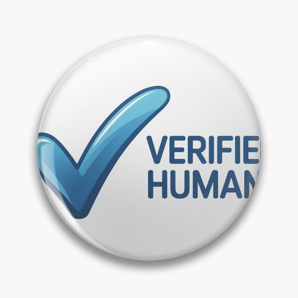 Item preview, Verified Human Blue Checkmark - Sarcastic Social Media Badge designed and sold by EverSale.