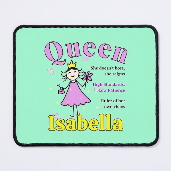 Item preview, Queen Isabella - Personalized Name Gift - Doodle Style designed and sold by illeN-Art-World.