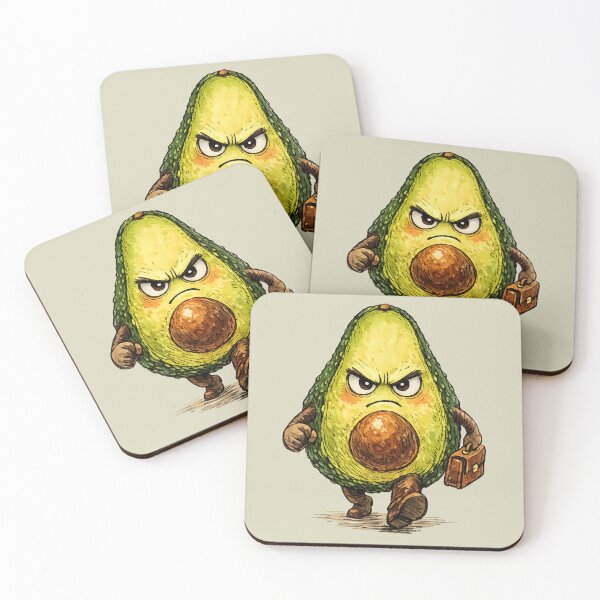 Item preview, Angry Avocado Business Character Cartoon Illustration designed and sold by Agiftery.