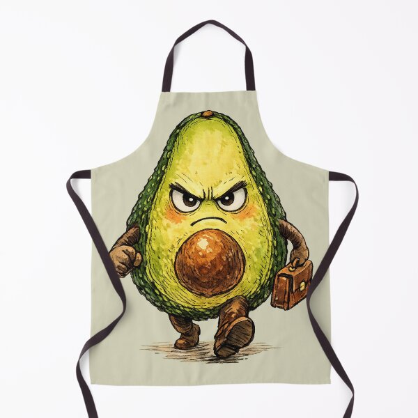 Item preview, Angry Avocado Business Character Cartoon Illustration designed and sold by Agiftery.