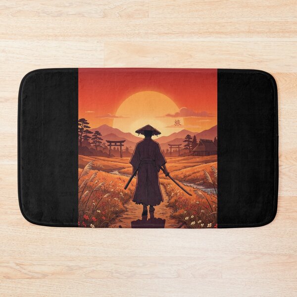 Item preview, Lone Wolf Anime Samurai Sunset – Emotional Japanese Warrior Aesthetic Gift designed and sold by Im-Ara.