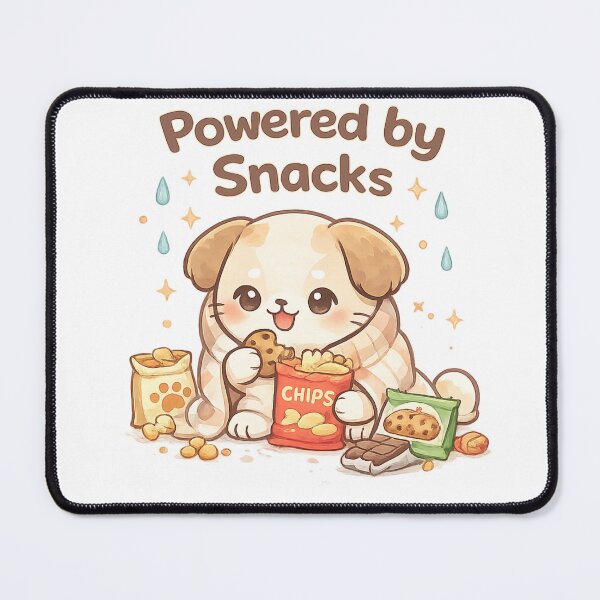 Item preview, Powered by Snacks Cute Puppy Kawaii Design designed and sold by Cute-Corne.