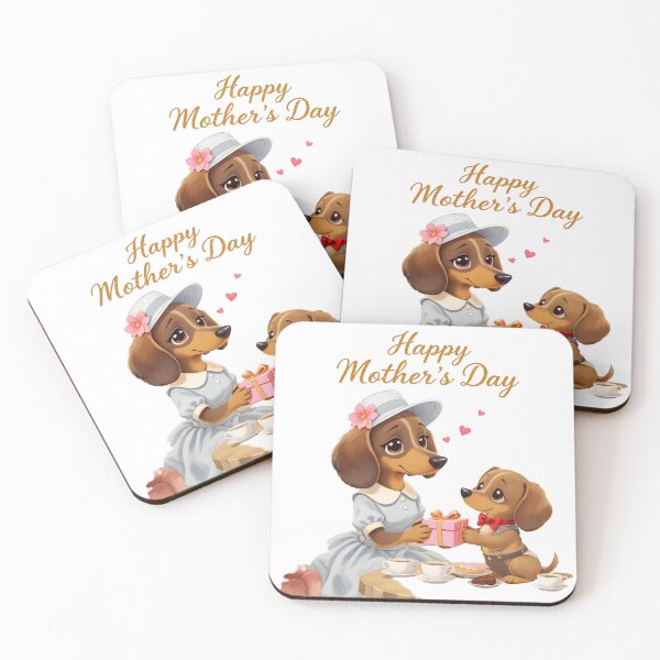 Item preview, Mother’s Day Dachshund Art designed and sold by Kedspicedesign.