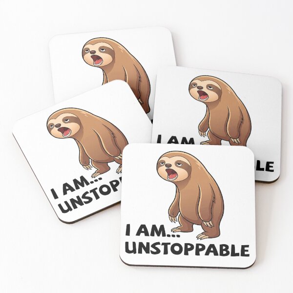 Item preview, I Am Unstoppable Funny Sloth Shirt Sarcastic Humor Animal Lover Gift Idea designed and sold by karmaksa.