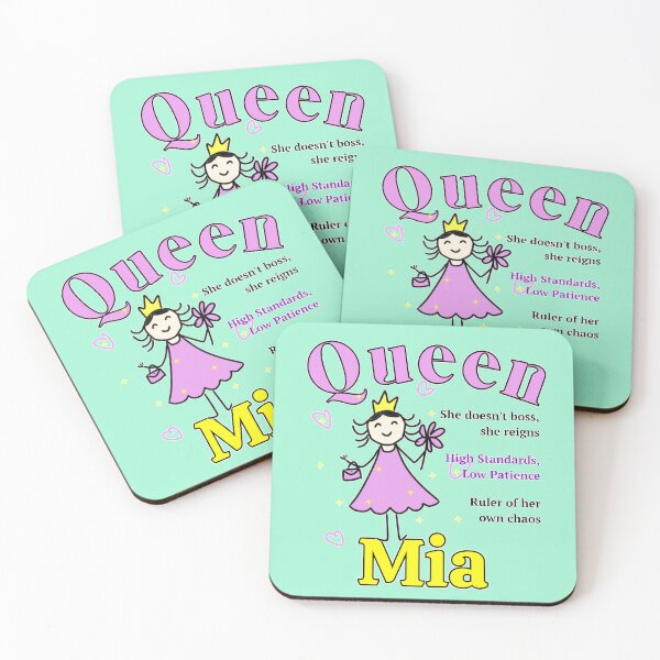 Item preview, Queen Mia - Personalized Name Gift - Doodle Style designed and sold by illeN-Art-World.