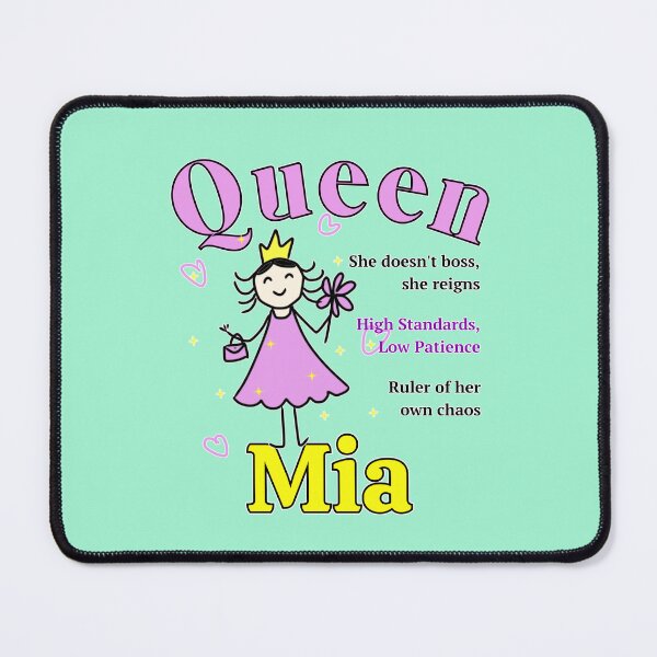 Item preview, Queen Mia - Personalized Name Gift - Doodle Style designed and sold by illeN-Art-World.