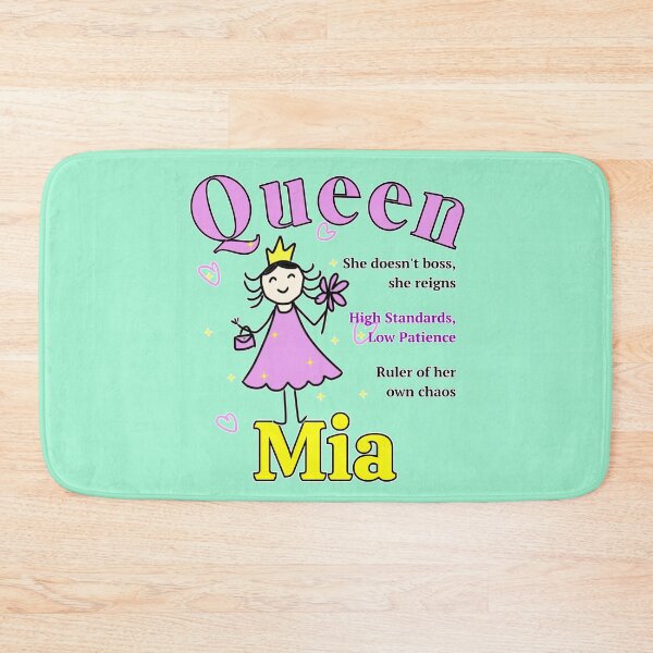Item preview, Queen Mia - Personalized Name Gift - Doodle Style designed and sold by illeN-Art-World.