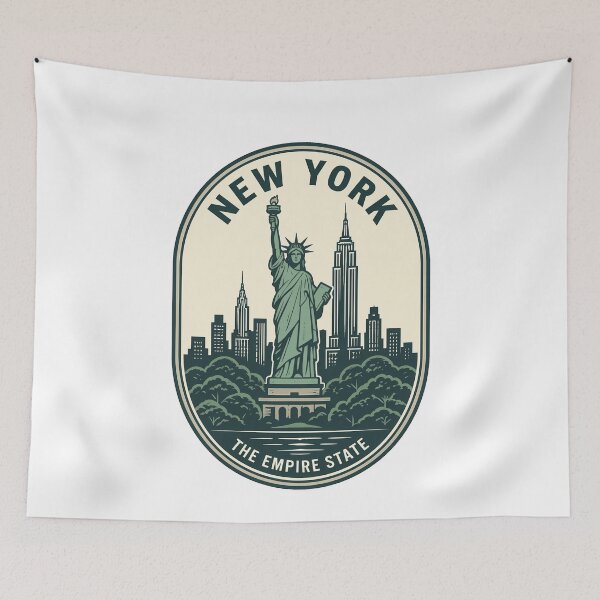 Item preview, New York City Statue of Liberty Vintage Emblem designed and sold by k3rstman1.