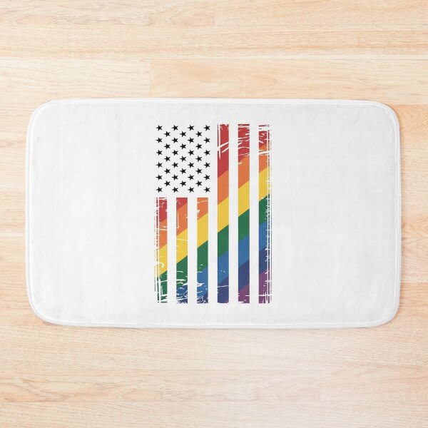Item preview, Gay American Flag Distressed Rainbow Pride Patriotic designed and sold by Say It With Ink.