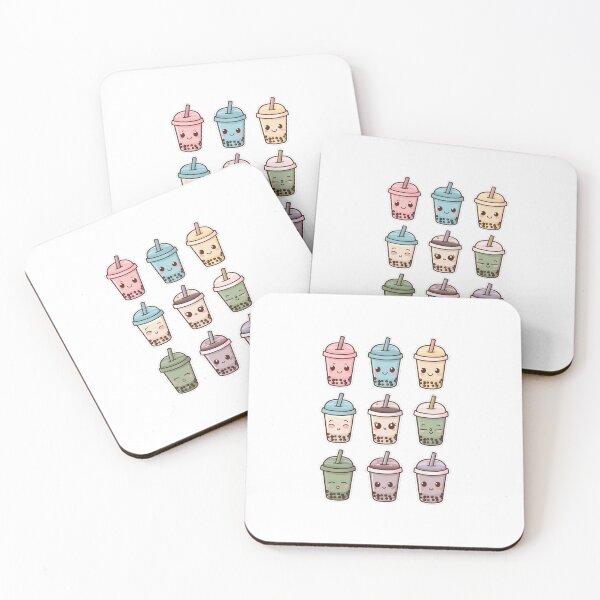 Artikelvorschau, Kawaii Bubble Tea Grid entworfen und verkauft von SiarheiYur.
