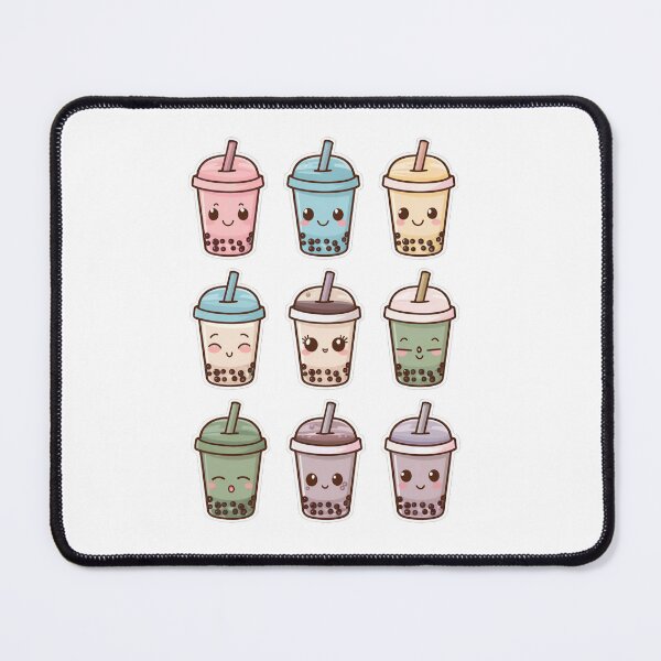 Item preview, Kawaii Bubble Tea Grid designed and sold by SiarheiYur.